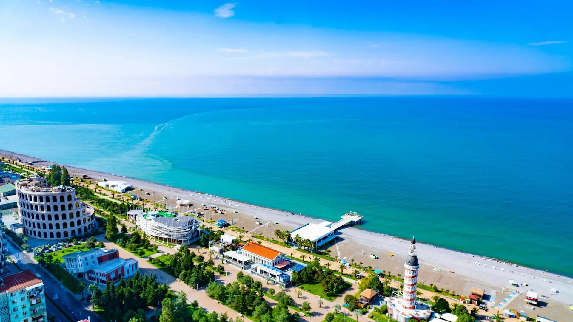 Panoramic Sea View From Orbi City Apartment Batumi Georgia